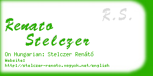 renato stelczer business card